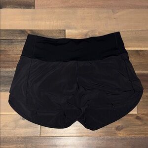 Black Lululemon Women's Shorts Size 8 With Liner- Speed Ups